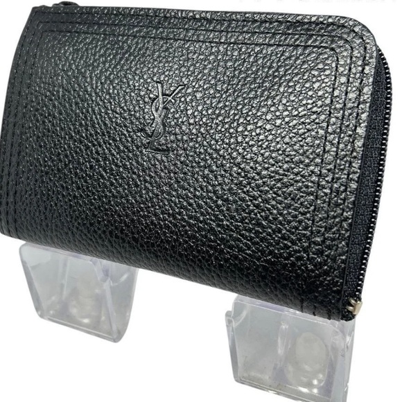 YSL Black Leather Wallet - Picture 1 of 11